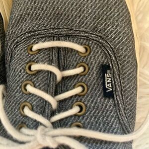 Vans Charcoal and Cream Sneakers